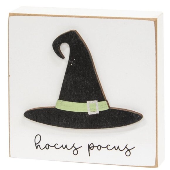 HALLOWEEN CLEARANCE!!!! ($4) Hocus Pocus Witch Hat Block - Picture 2 of 2